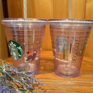 Starbucks 2011 Holiday Christmas Cold Cups/tumbler